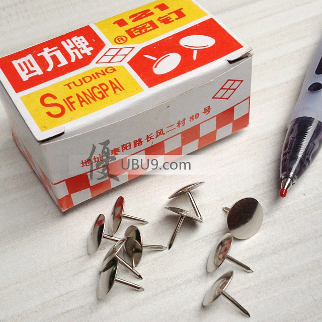 13 sztdsfp 1305四方圆帽镀镍121图钉