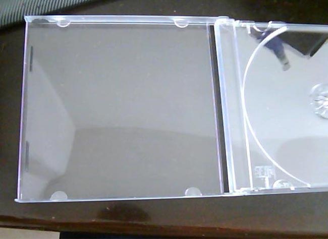 cdh 透明方形翻盖光盘盒(2)