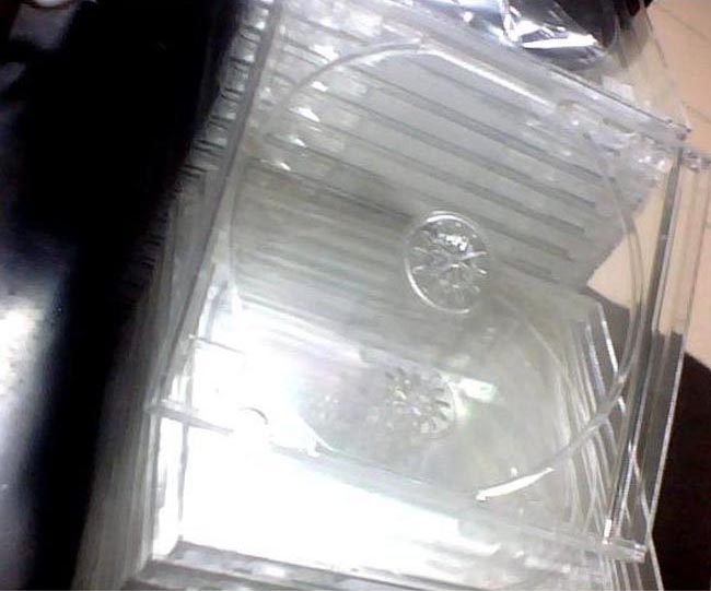 cdh 透明方形翻盖光盘盒(3)
