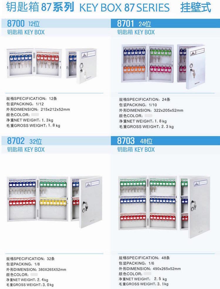 jjssxjls01杰丽斯挂壁式位钥匙箱1-1 