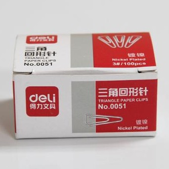 得力三角回形针-路阳文具配送 得力三角回形针-路阳文具配送