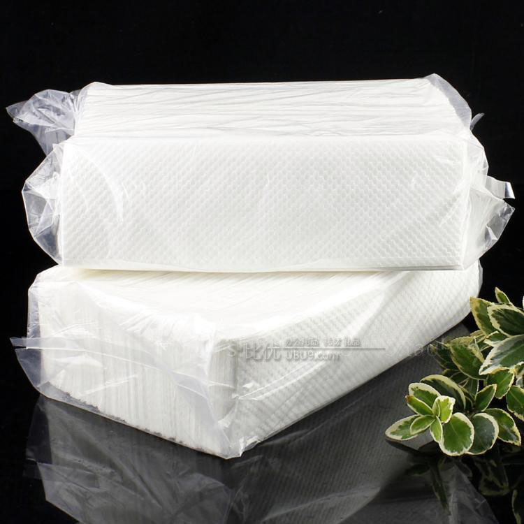 透明白色方形壁挂式擦手纸巾盒 (6)-1
