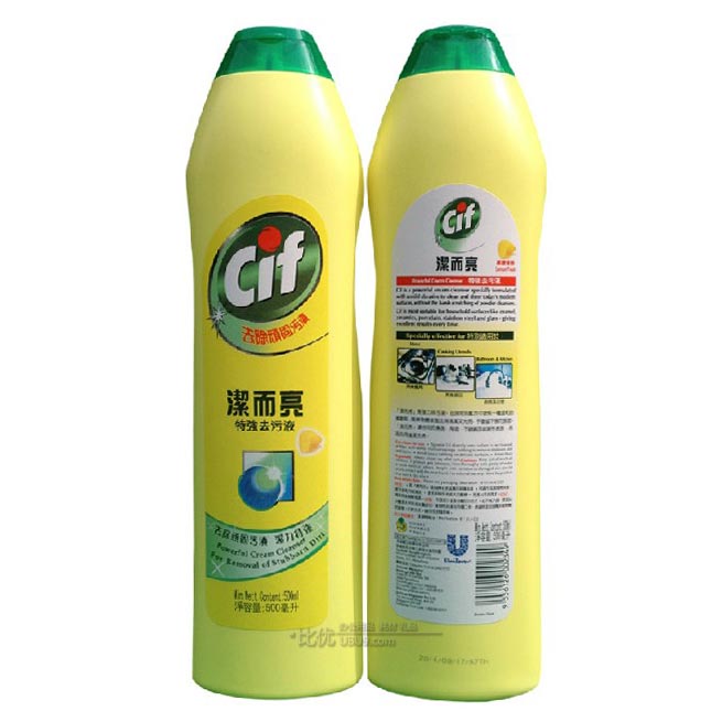 联合利华洁而亮特强去污液 cif瓷面清洁剂 500ml-1 联合利华洁而亮特强去污液 cif瓷面清洁剂 500ml-1