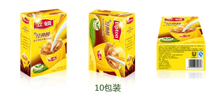 立顿 lipton 十年经典原味 奶茶 经典醇 10袋装 (2)