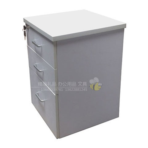 jj-hdg办公家具灰白色三抽活动柜带拉手锁-(3)-1 jj-hdg办公家具灰白色三抽活动柜带拉手锁-(3)-1