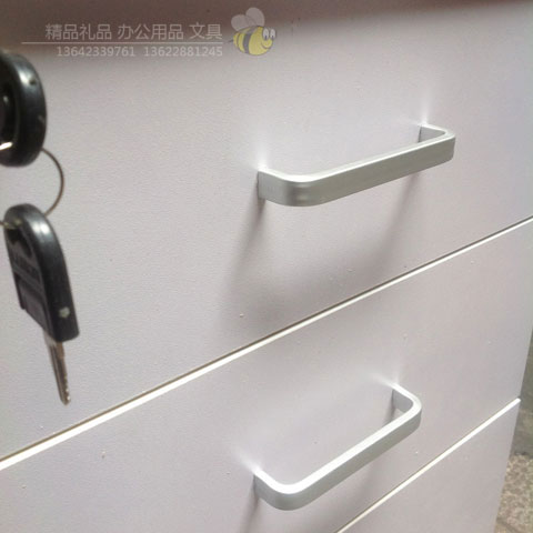 jj-hdg办公家具灰白色三抽活动柜带拉手锁-(7)-1 jj-hdg办公家具灰白色三抽活动柜带拉手锁-(7)-1