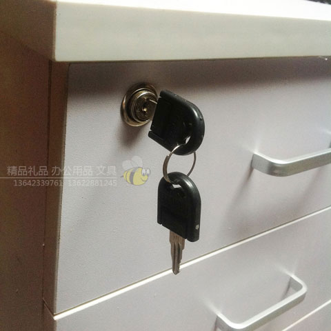 jj-hdg办公家具灰白色三抽活动柜带拉手锁-(8)-1 jj-hdg办公家具灰白色三抽活动柜带拉手锁-(8)-1