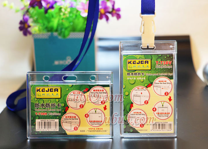 kt-kj科记厚质防折防水透明员工胸卡套-(02)71-1 kt-kj科记厚质防折防水透明员工胸卡套-(02)71-1