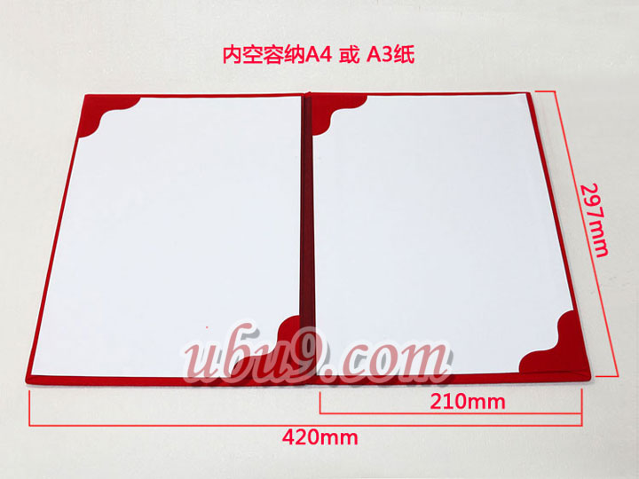 红色绒面A4-A3签约本A款-(13)-1