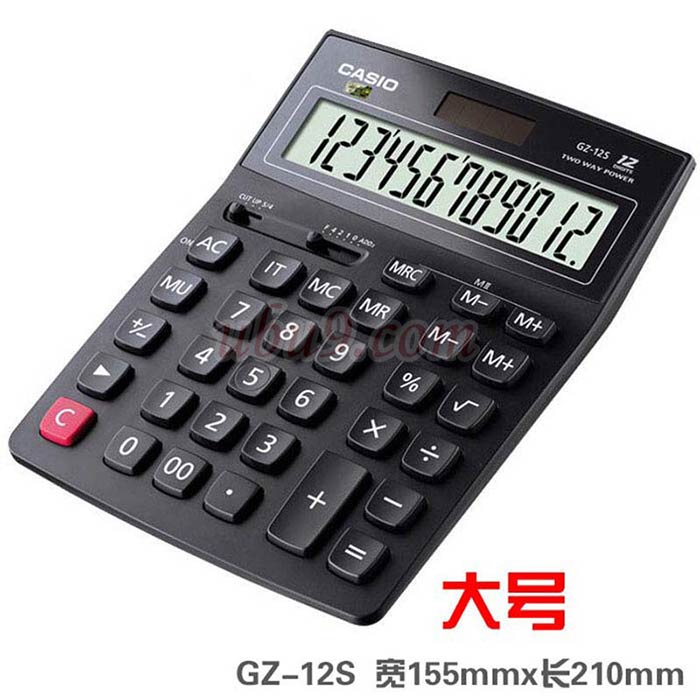 大号 卡西欧CASIO计算器GZ-12S-7 大号 卡西欧CASIO计算器GZ-12S-7