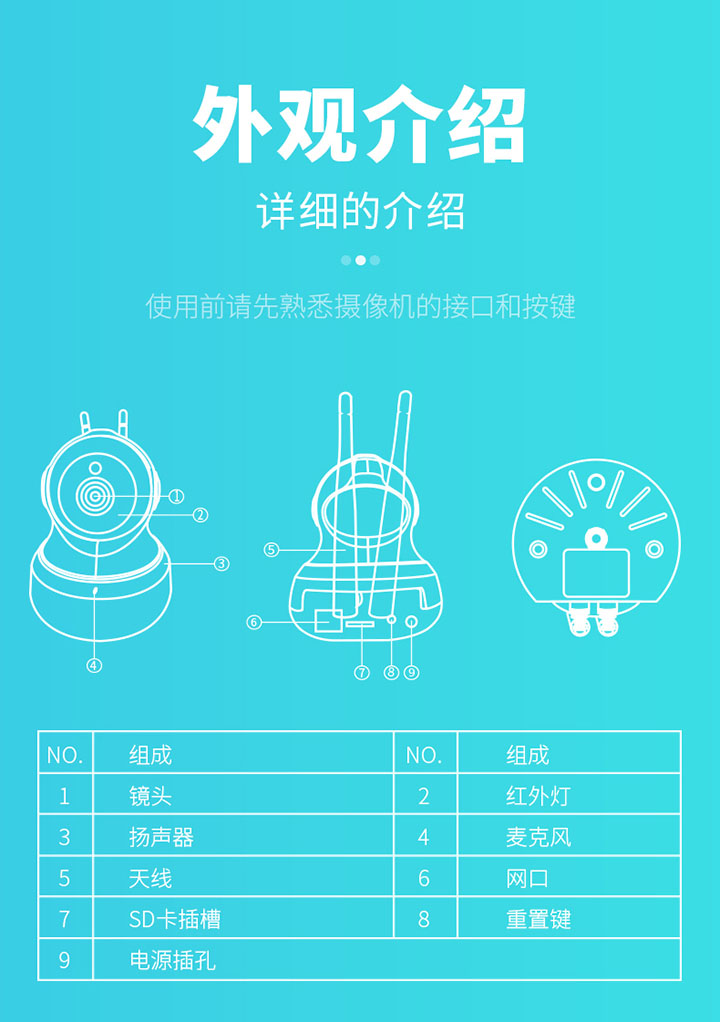 得力云台机CH101摄像头 (4)