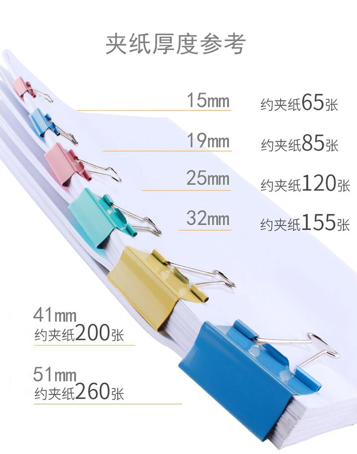 得力三规格8520彩色混装反尾夹 (3) 得力三规格8520彩色混装反尾夹 (3)
